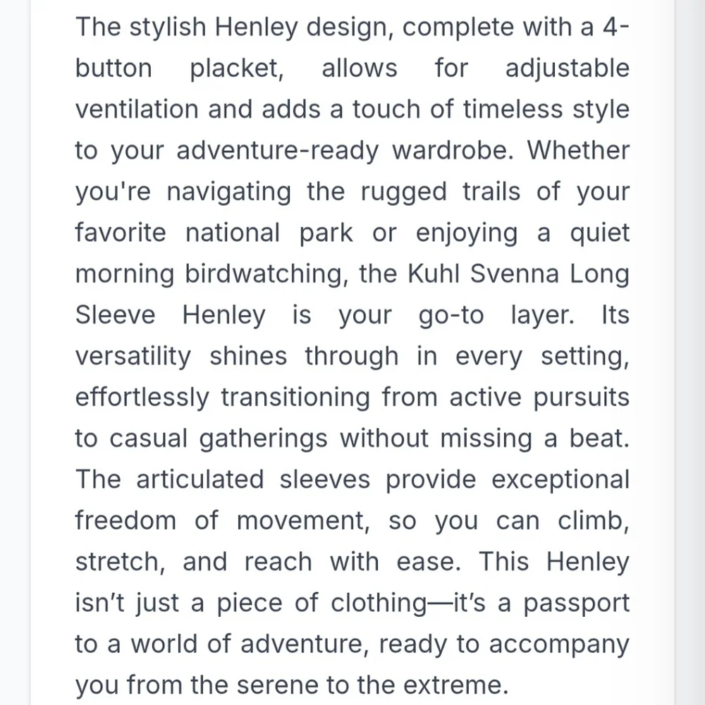 **SOLD** Kuhl "Svenna" Waffle Knit Henley Long Sleeve Shirt Teal Blue | Size S - Picture 11 of 12